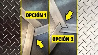 Dos formas de cortar para una unión triple