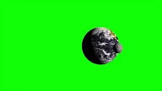 Moon rotating around the Earth free green screen video || solar system for kids free green screen ||