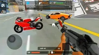 Super Criminal Villain Simulator #4 - Orange Lambo Car - Android Gameplay
