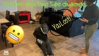 Extreme Ninja Duct Tape Escape Challenge!!!