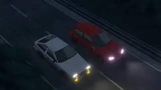 (Unfinished) Initial D AE86 vs EG6 Blender Animation