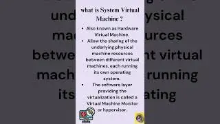 what is System Virtual Machine?🤔#os #virtualmachine