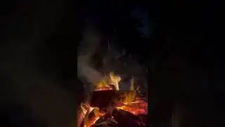 Cool 45° (7°C). Happy Thursday #campfire #asmr