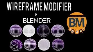 Blender Tutorial | How to Create Patterns using wire frame modifier