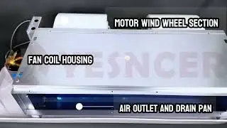 Horizontal concealed fan coil units