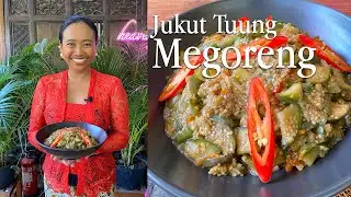 Jukut Tuung Megoreng, Stir Fry Apple Aubergine