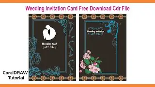 How To Create Wedding Invitataion Card Design in CorelDRAW Tutorial By Zakki Graphics