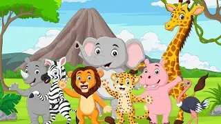 Cute Little Animals Sound,Cet Monkey, Horses, Elephants, Tigers, Cow, Dunk,and bird sound.