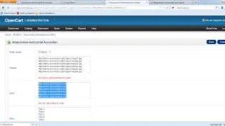 Responsive Horizontal Accordion Opencart Module