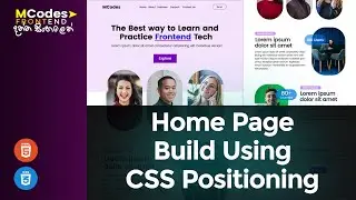 How to Make a Website Homepage only by using CSS Position | CSS Challenge (Sinhala) 🔥💪