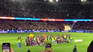 Himno del Barça en el Camp Nou 2025