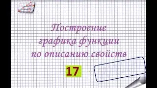 Свойства функции. Построение графика функции по описанию ее свойств. Вариант 17.