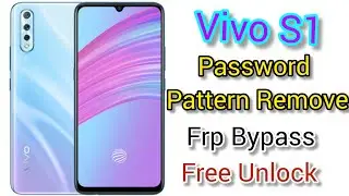 Vivo S1 Password Pattern Unlock and Frp Bypass by TFT tool free unlock