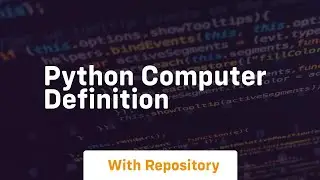 python computer definition