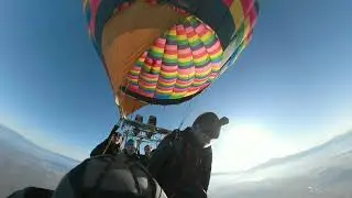 Balloon wingsuit jump