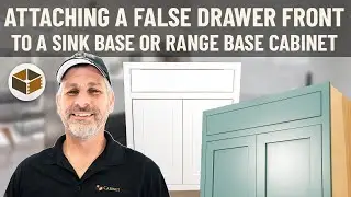 Attaching a False Drawer Front to a Sink Base or Range Base Cabinet | RTA Cabinet Assembly