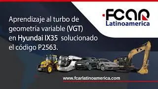 Learning the Variable Geometry Turbo (VGT) on Hyundai IX35 fixed the P2563 code on FCAR F7S Scanner