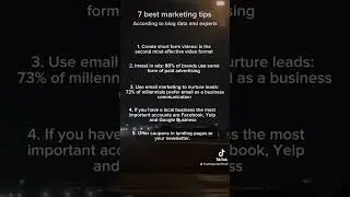 Here are the 7 Best Marketing tips for today 