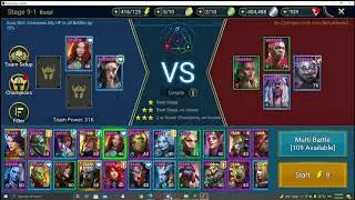 Raid Shadow Legends Valerie gauntlet to 50 but more upgrades needed