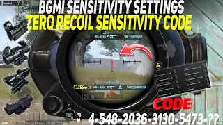 BGMI 3.4 Update ZERO RECOIL SENSITIVITY by Sandeep X  | Best Sensitivity Code for GYRO & NON-GYRO