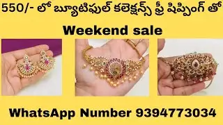Beautiful collections at just Rs550/- with free shipping #weekendsale #imitationjewellery #hyderabad