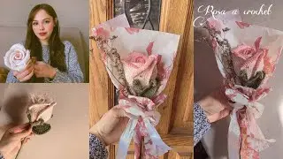 Rosa pétalo por pétalo a Crochet