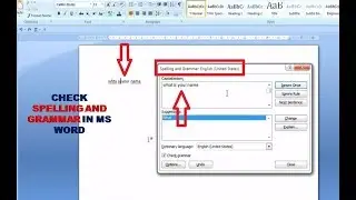 Check Spelling And Grammar In MS Word