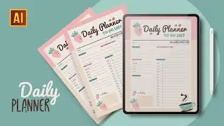 HOW TO CREATE A DAILY PLANNER + FREE FONTS INSIDE | TUTORIAL IN ADOBE ILLUSTRATOR