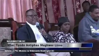 Mkutano wa Tundu Lissu Washington DC - Sehemu ya Pili