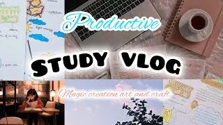 Productive study vlog🌼✨|| reading , drawing and more 🪐#vlog#studyvlog #youtube