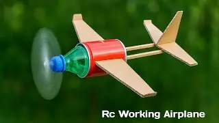 How To Make a Flying Bottle Plane from Recycled Plastic - DIY Building A Working RC Bottle Plane
