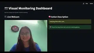 Visual Monitoring Dashboard demo(LLAVA MODEL)