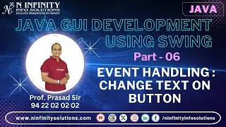 JAVA GUI Development | Part 6 | Event Handling | Change Text on Button | Java Project Development