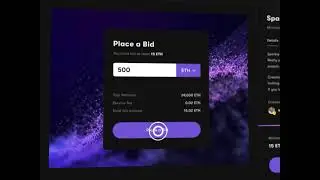 Design Inspiration: NFT Marketing Website Bidding Process