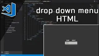 Dropdown Menu HTML/CSS |Easy!!