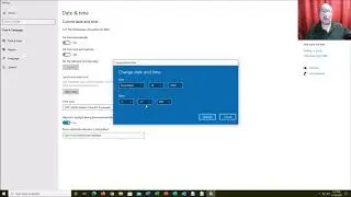 Adjust Date Time on Windows 10