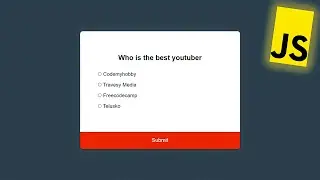 Build a Quiz App using HTML CSS JavaScript - JavaScript Project for Beginners Tutorial