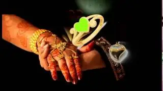 Green screen background flower animation effects wedding video