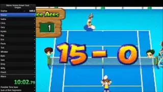 Mario Tennis Power Tour - Singles Speedrun in 1:10:37