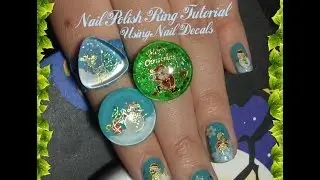 Nail Polish Ring Turorial using nail decals from BornPrettyStore