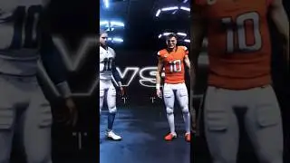 Madden 25. Denver Broncos vs the LA Chargers. First in game look at new 2024 Broncos uniforms. #xbox