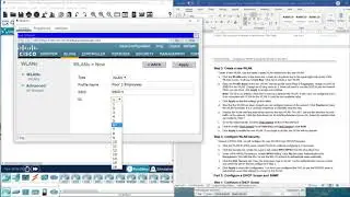 (CCNP ENCOR v8) 20.2.2 Packet Tracer - Configure a WPA2 Enterprise WLAN on the WLC