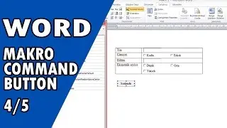 Word Macro Command Button | # 4