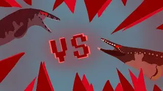 UEB #14 - Mosasaurus VS Tylosaurus (StickNodes Pro Animation)