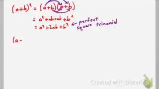 Factoring Perfect Square Trinomials