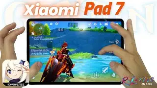 Xiaomi Pad 7 Genshin Impact Gaming review | FPS & Battery Drain test