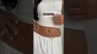 Belly Button Ring with Charms 😍 