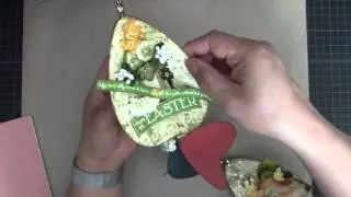 G45 Altered Easter Egg Hanging Decor
