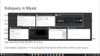 Subquery In Mysql