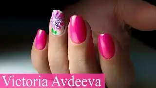 Manicure One Cutter / Design of the Nail Flower / Victoria Avdeeva
